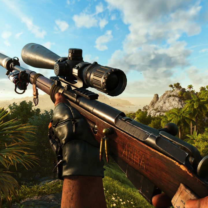 The sniper rifle in Far Cry 6.