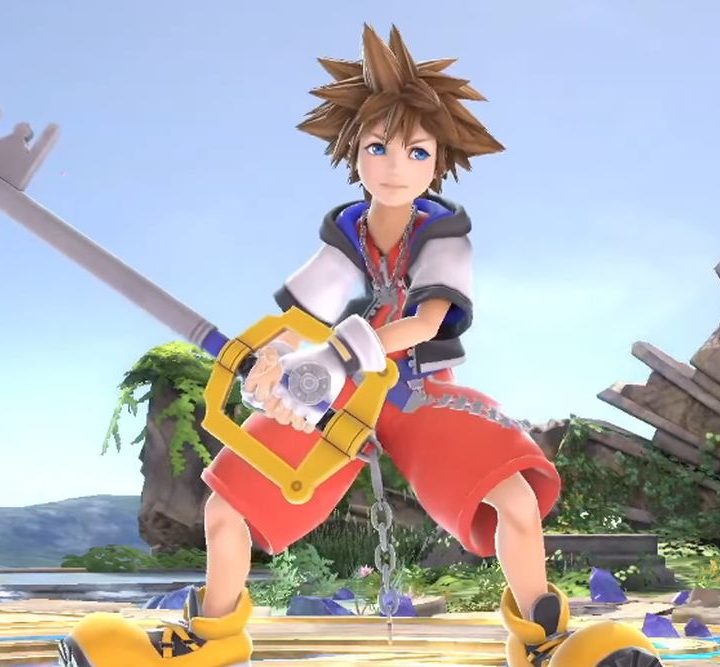 Sora's Entry screen in Super Smash Bros. Ultimate.