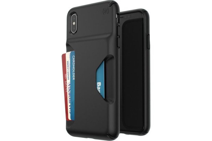 Speck Presidio Wallet Case for iPhone XS Max in black.