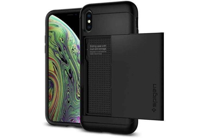 Spigen Slim Armor CS Case in black for iPhone X.