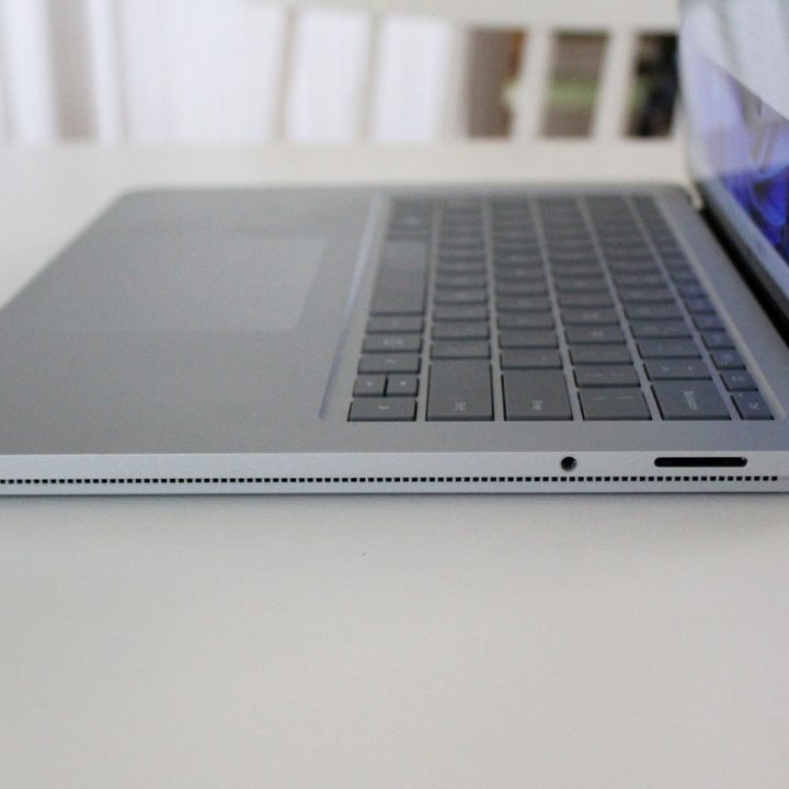 A side view of the Surface Laptop Studio.