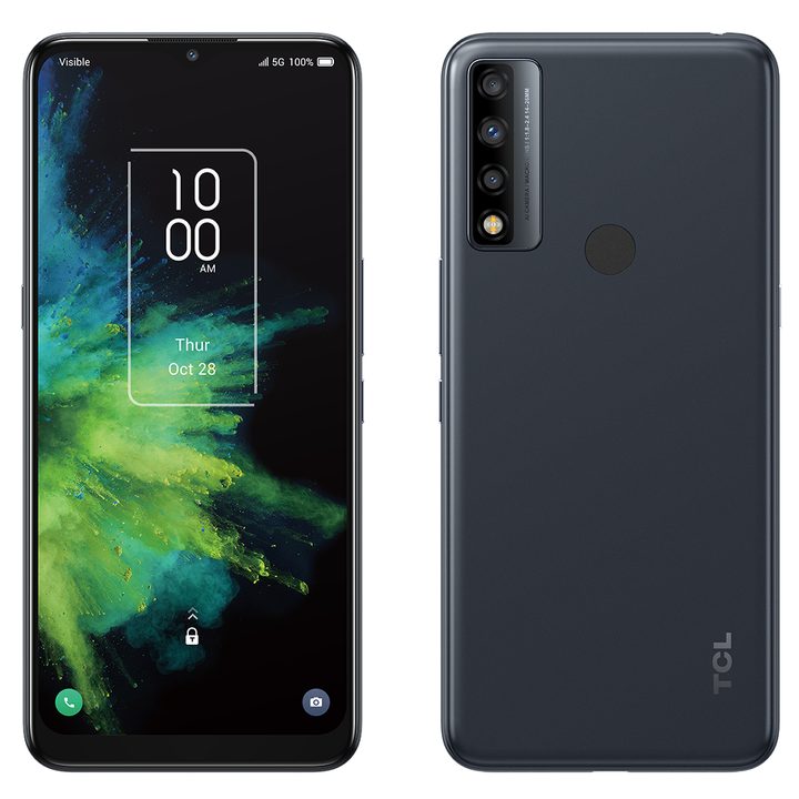 Image of TCL 20A 5G front and back.