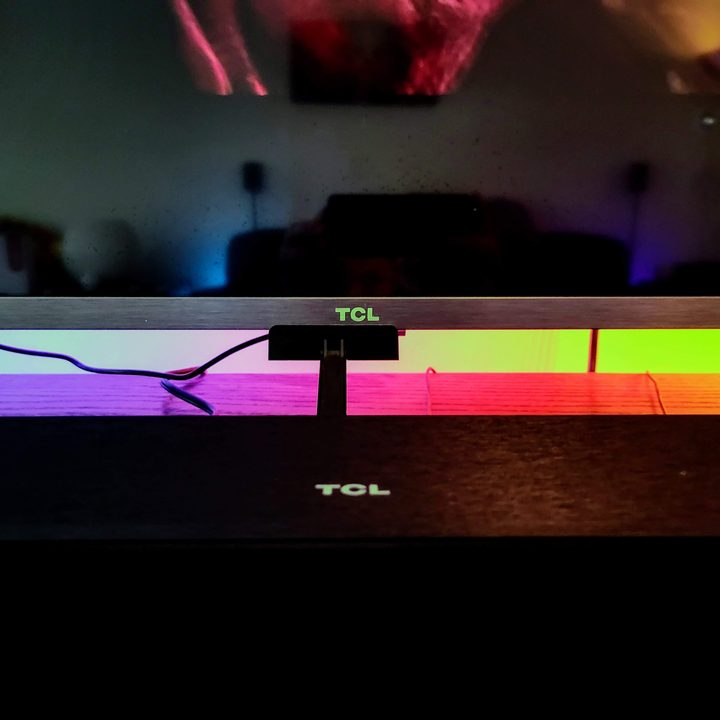 TCL Roku TV with an Alto R1 Wireless Soundbar.