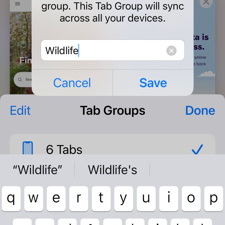 how to manage safari tabs in ios 15 tg4