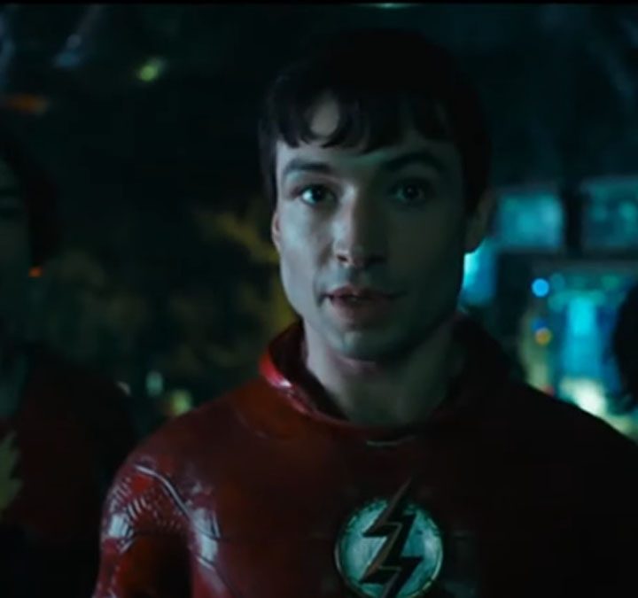 Ezra Miller and Ezra Miller in The Flash.