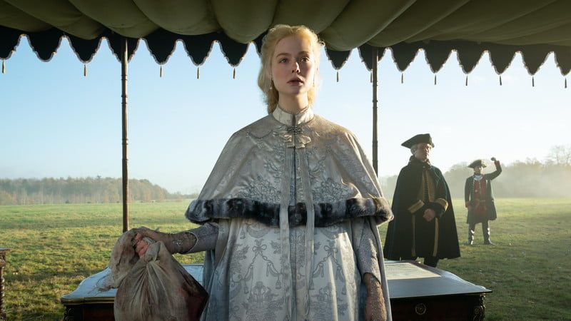 Elle Fanning in a scene from The Great.