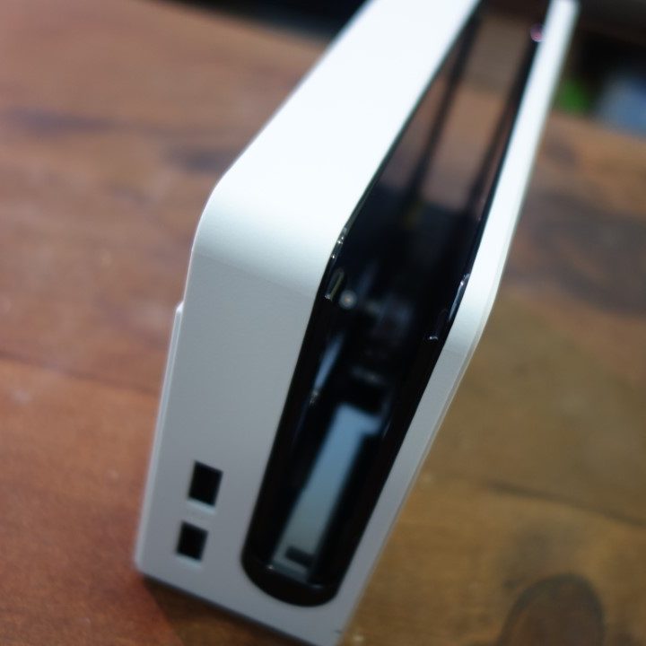 The Nintendo Switch OLED dock.