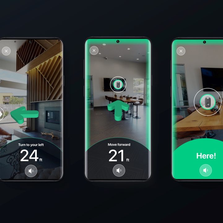 Image of Tile Ultra's Point and Locate feature.