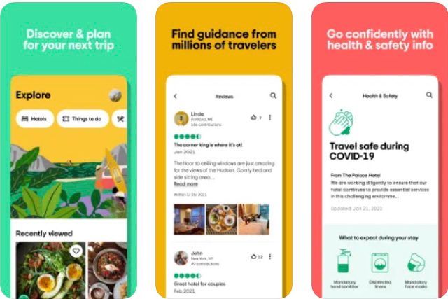TripAdvisor for iOS and Android.