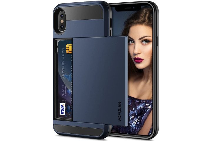 Vofolen Card Case in Blue for iPhone X.