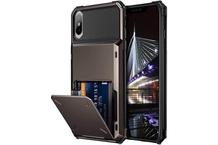 Vofolen Rugged Wallet Case for iPhone XS Max in Gun Color.