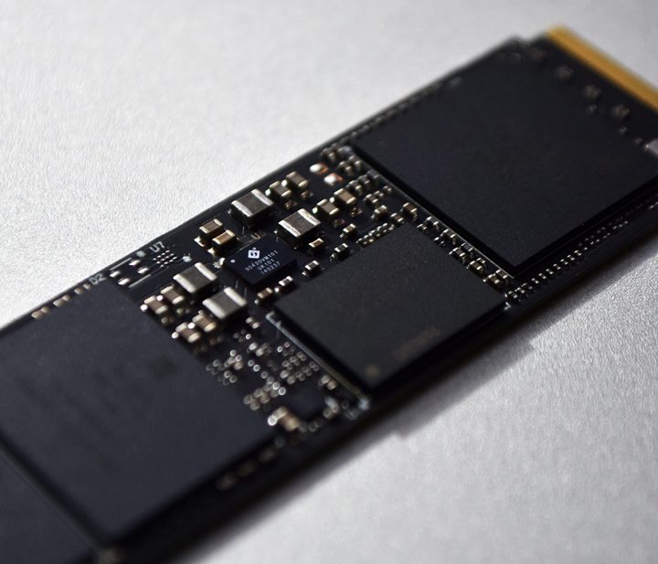 A close-up of the Western Digital SN850 SSD.