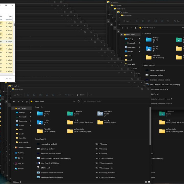 Windows 11 memory leak bug.