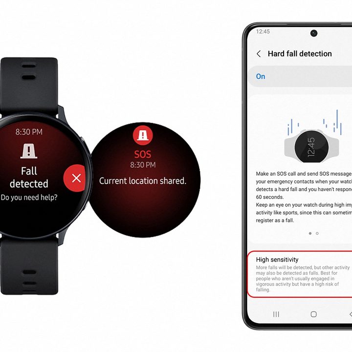 Galaxy Watch improved fall detection.
