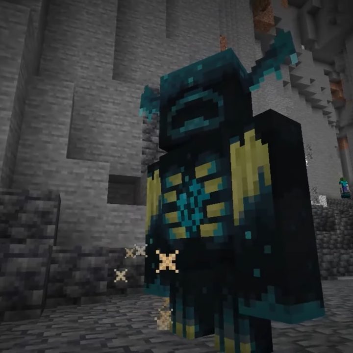 A Warden in a cave.