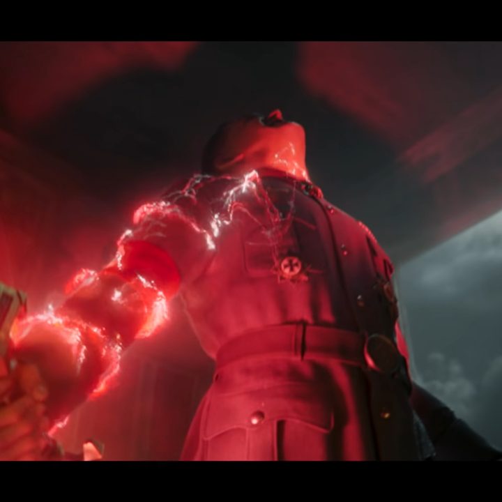 A nazi getting red demonic power.