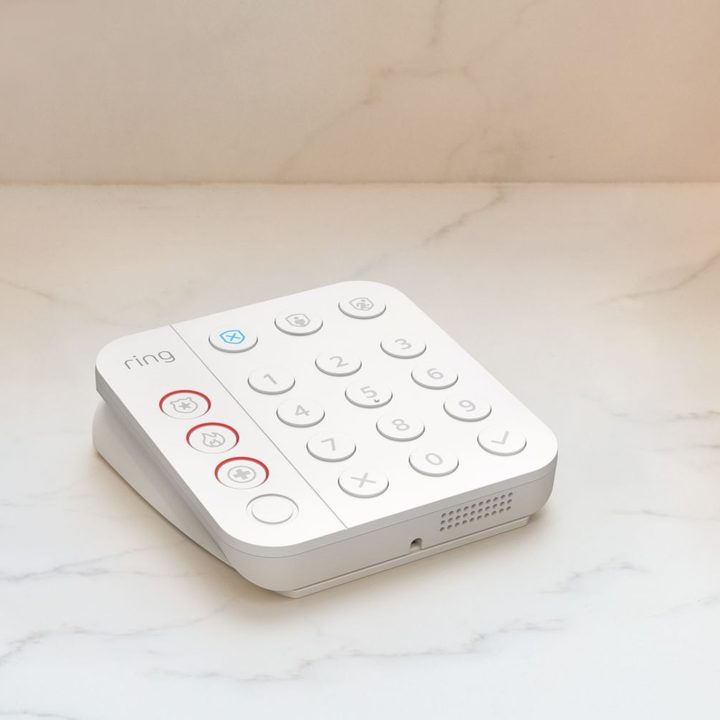 Ring Alarm keypad on table.