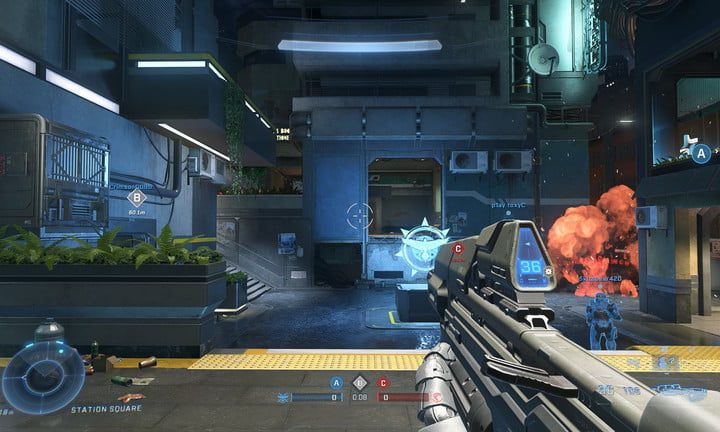 A player fired a gun in Halo Infinite.