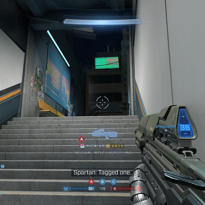Halo Infinite UI during a multiplayer game.