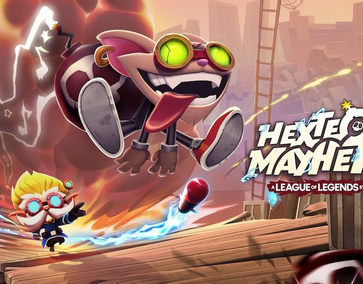 Ziggs exploding past Heimerdinger.