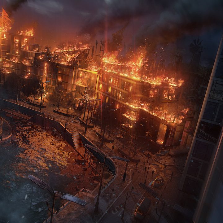 Villedor on fire.