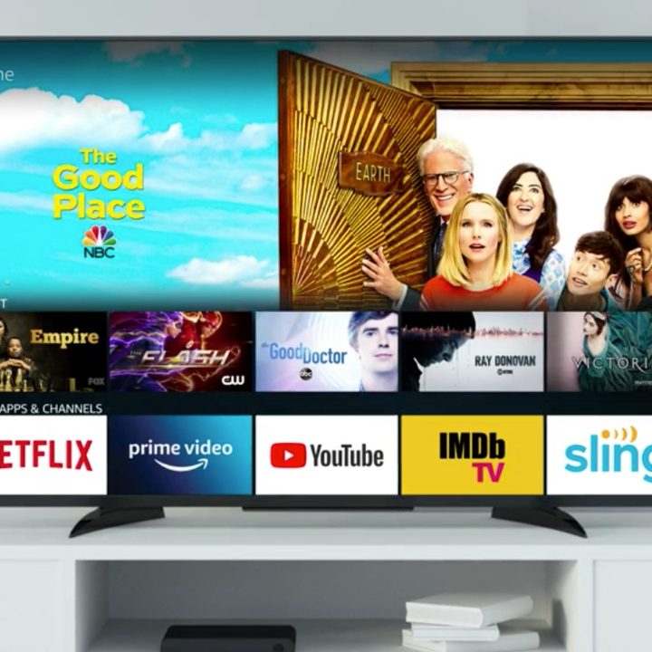 Amazon Live TV navigation screen.