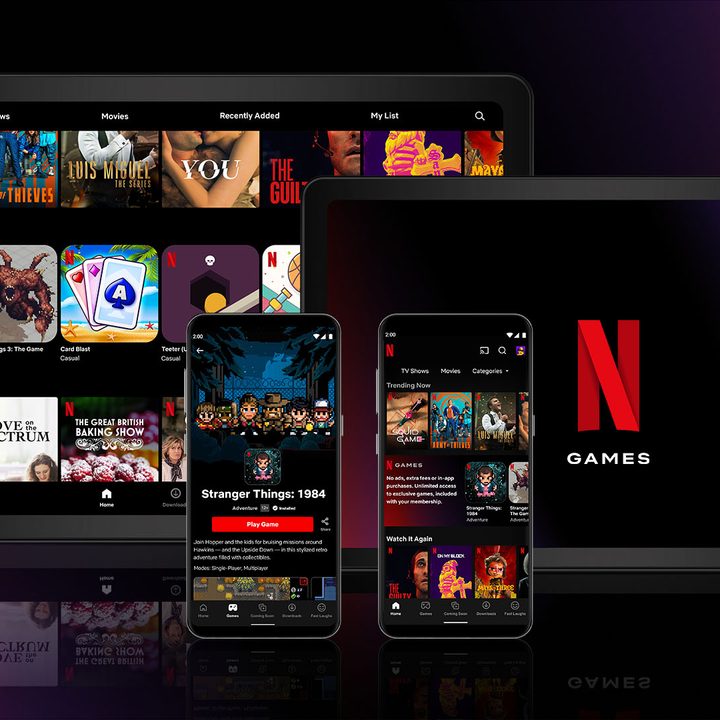 Netflix gaming service on Android.