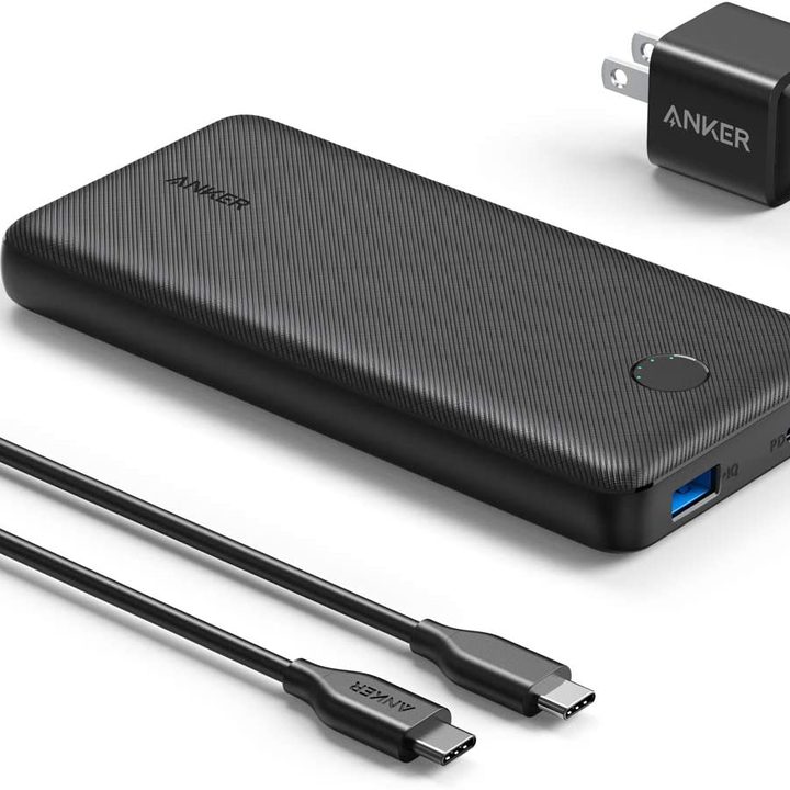 Anker Portable Charger, PowerCore Essential 20000 PD (18W) Power Bank.