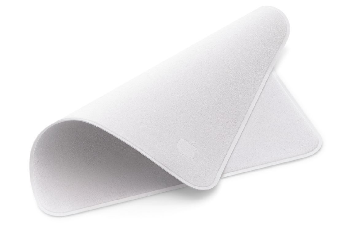 A product image of the Apple polishing cloth against a white background
