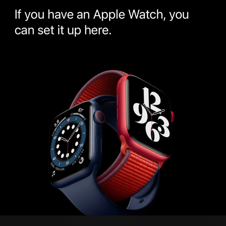 Apple Watch iOS 15 setup.