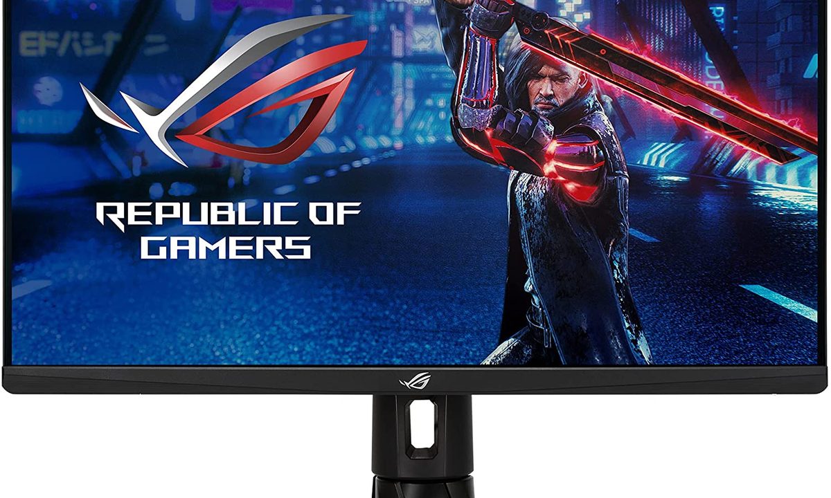 The Asus ROG Strix XG27AQM monitor.