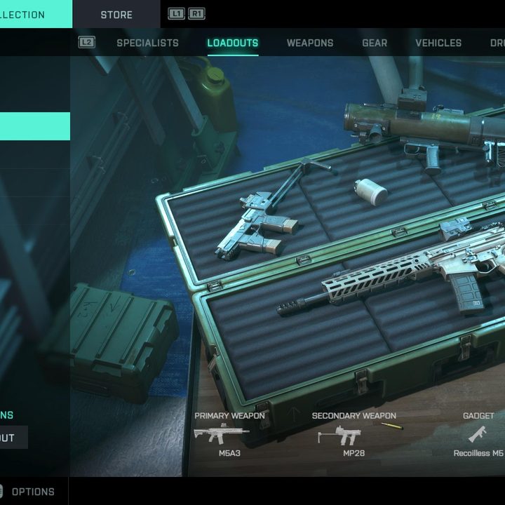 Loadout screen from Battlefield 2042.