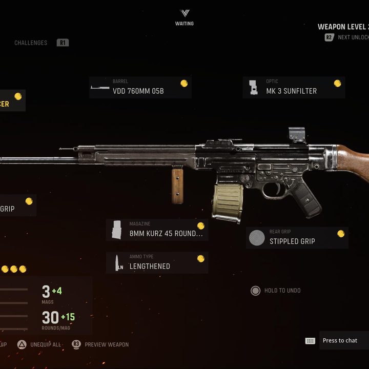 STG44 in Call of Duty: Vanguard.