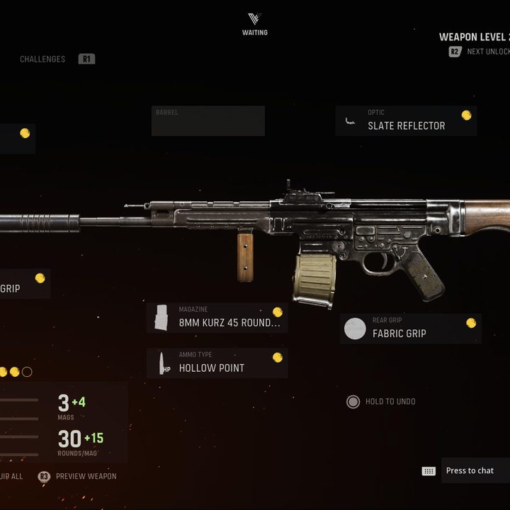 STG44 in Call of Duty: Vanguard.