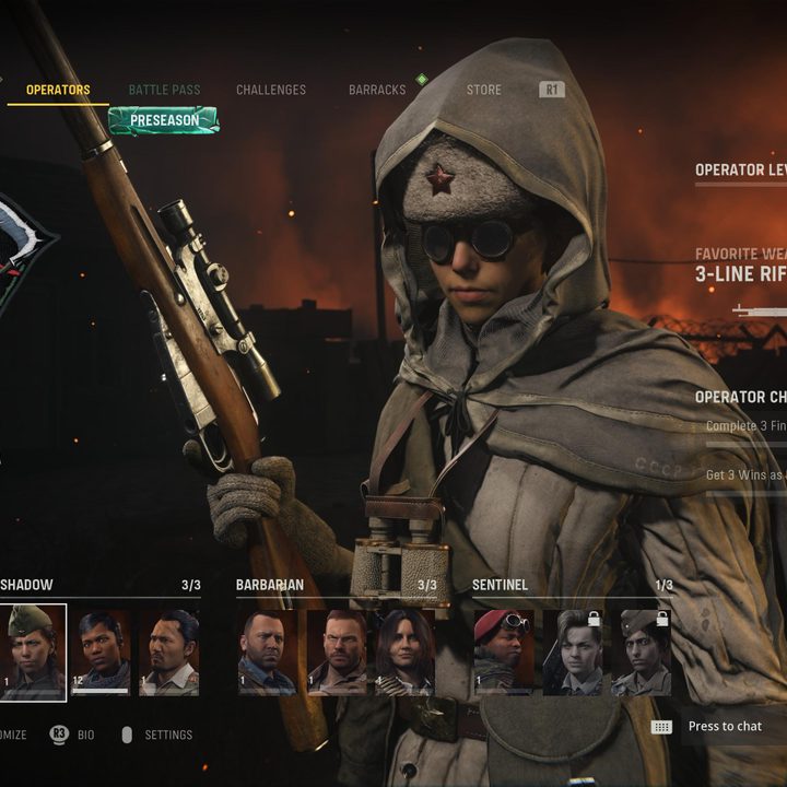 Operator in Call of Duty: Vanguard.