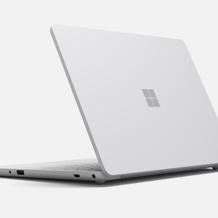 Surface Laptop SE back corner.