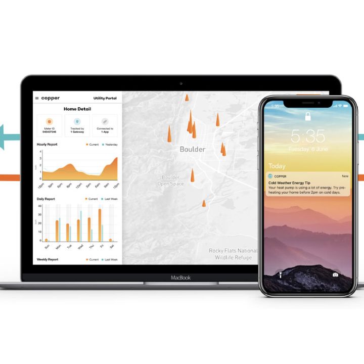 Copper home energy management user interface.