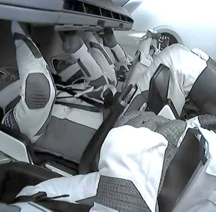 Crew-3 astronauts in orbit.