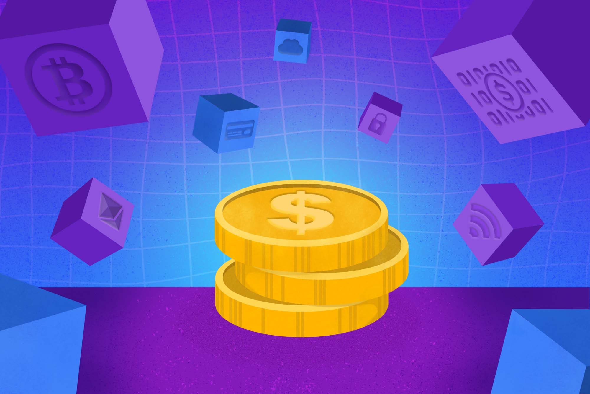 Cryptocurrency Composite illustration.