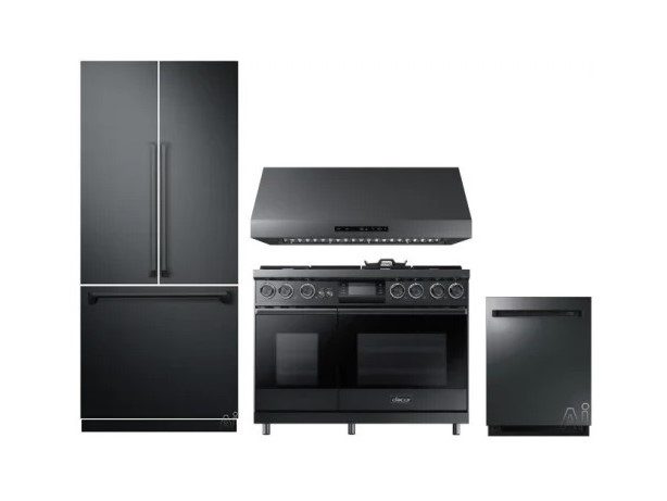 Dacor Contemporary Graphite Stainless Steel 4-Piece Smart Appliance set
