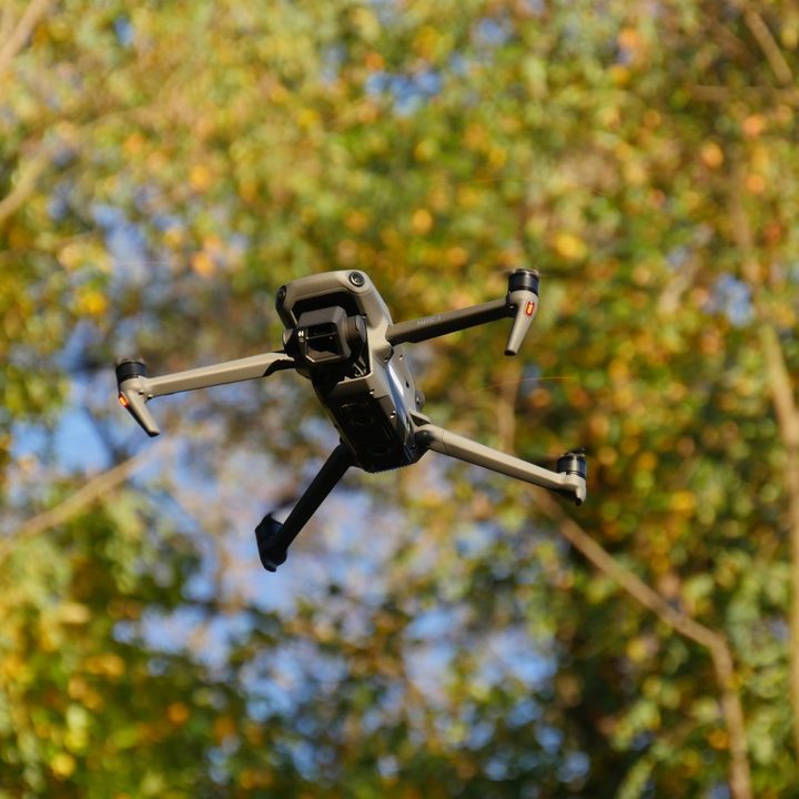 DJI Mavic 3 hovering in the air.