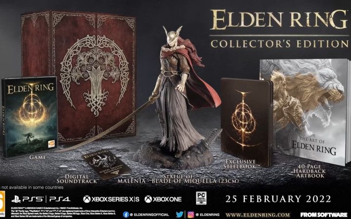 Elden Ring collector's edition statue.