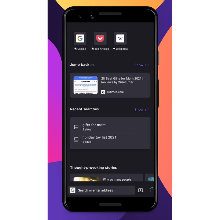 Mozilla firefox ios android homepag new.