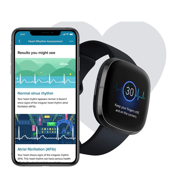 The Fitbit App displays a lot of health-related information.