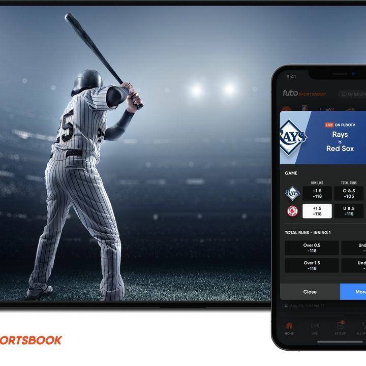 Fubo Sportsbook on iPhone graphics.