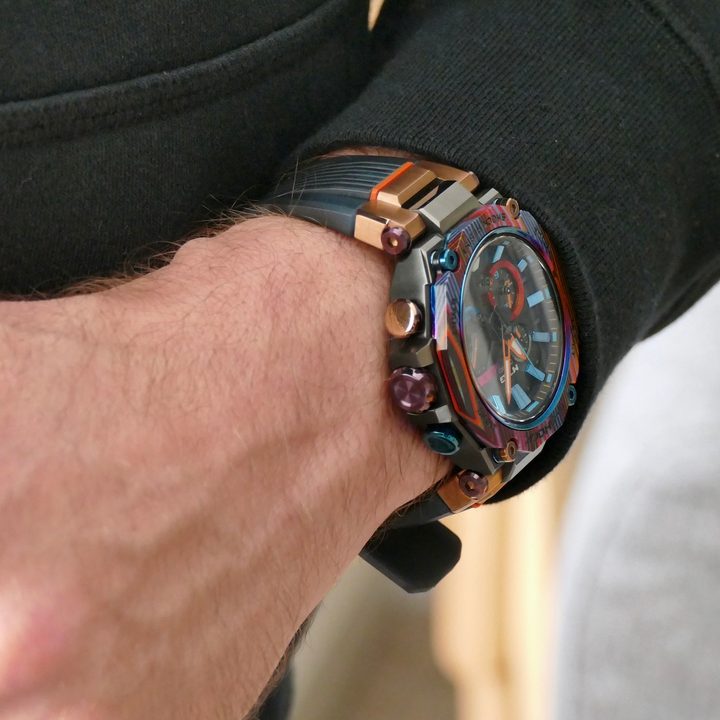 G Shock MTG B2000XMG on a wrist.