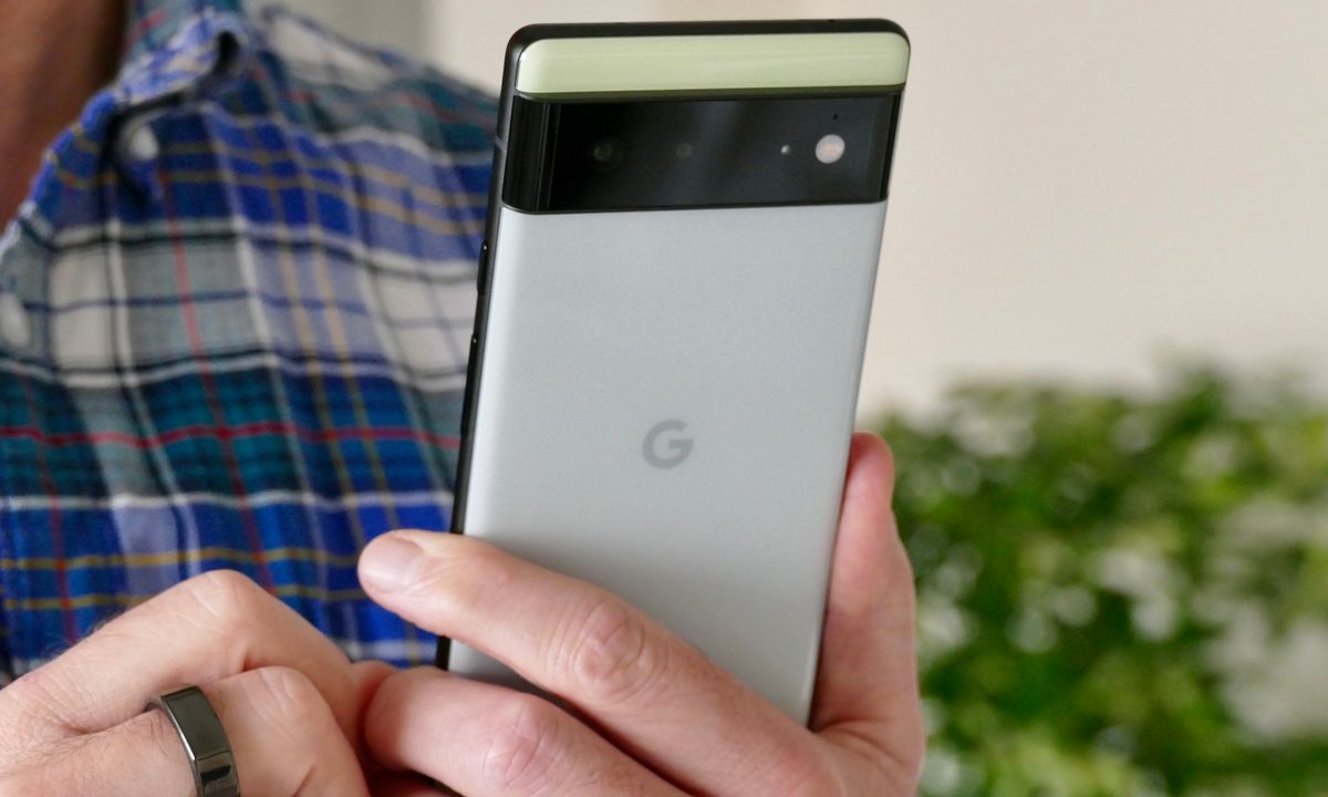 Back of the Pixel 6.