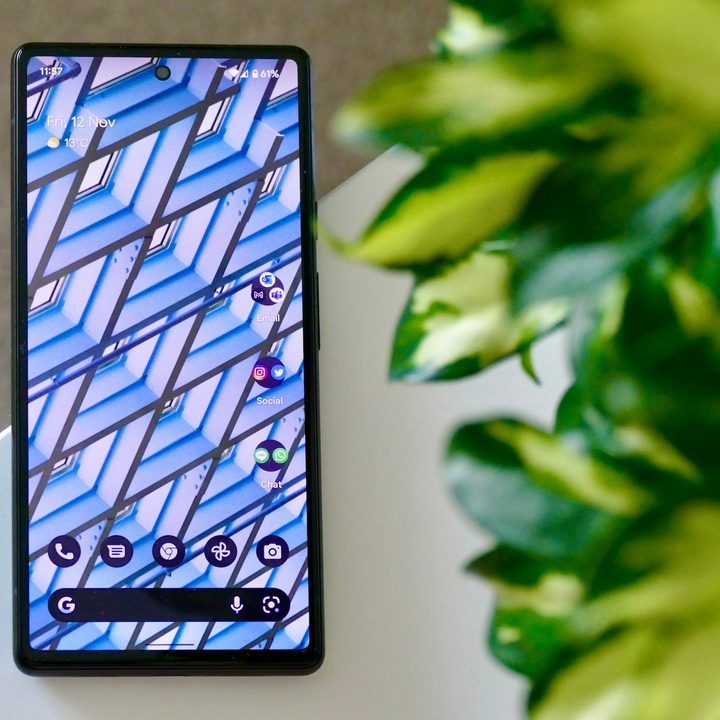 Pixel 6 screen.