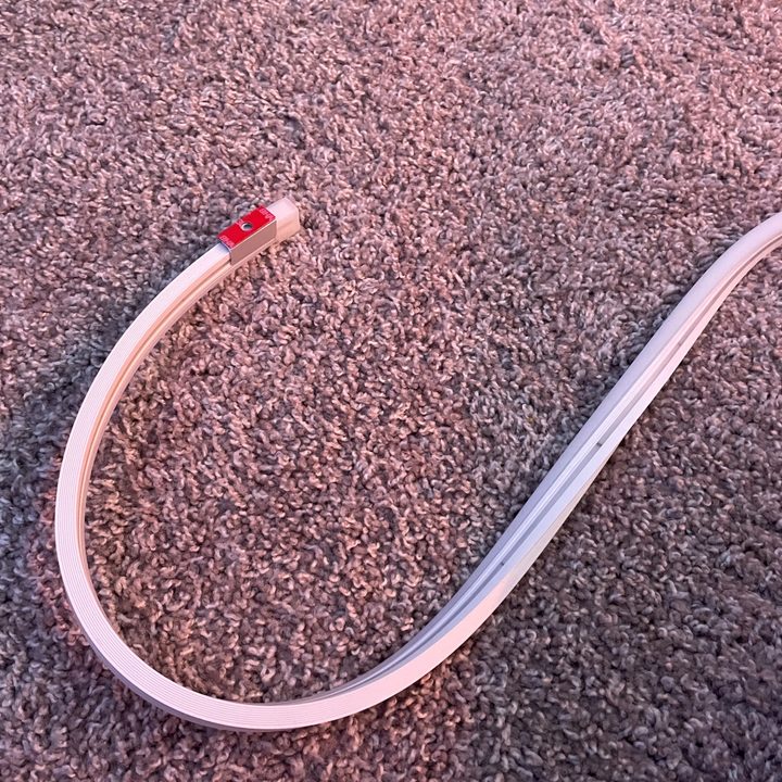 Mounting bracket on the Govee Neon Rope Light.