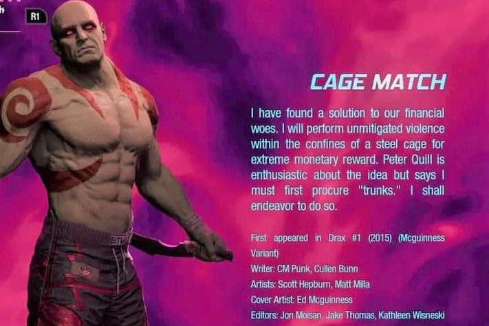 Drax's Cage Match outfit from Guardians of the Galaxy.